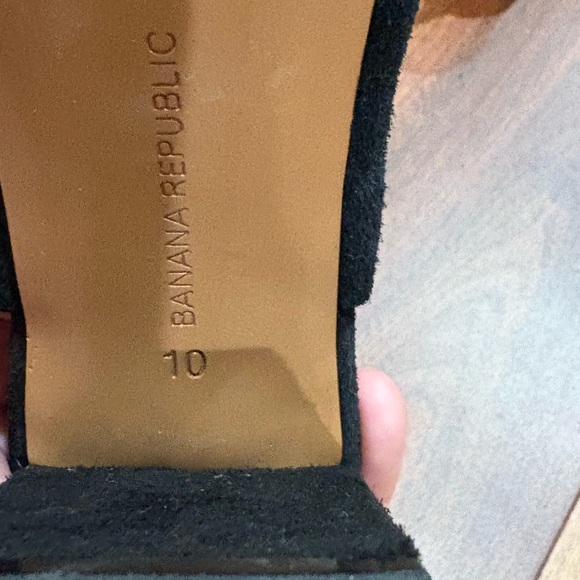 Banana Republic Black Suede Heels - Picture 6 of 7